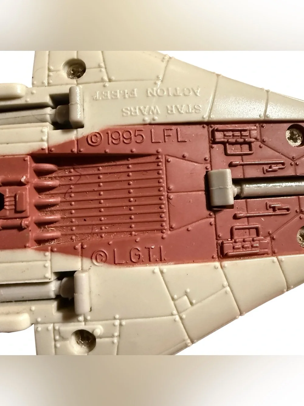 A-Wing Red Starfighter Star Wars Action Fleet Micro Machines Galoob 1995 C-3PO